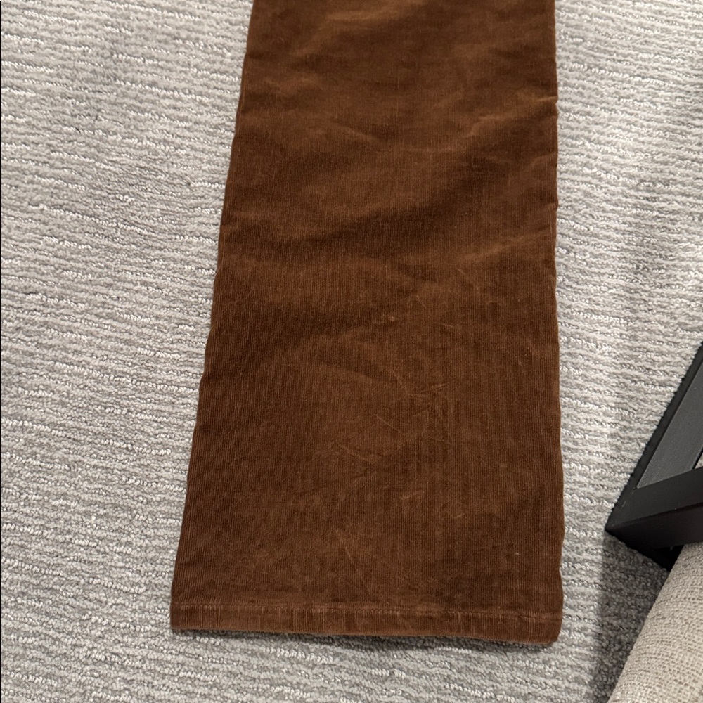 Jjill Women’s 12 Tall Brown Corduroy High Rise Straight Leg Soft Cotton Blend - Picture 14 of 15